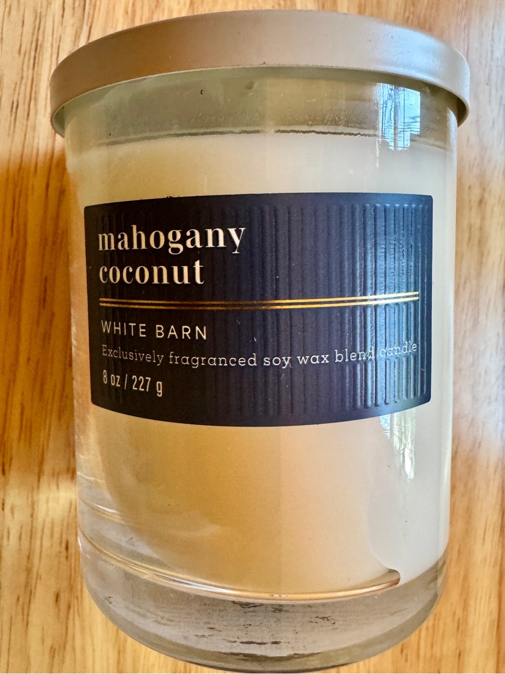 Bath & Body Works Mahogany Coconut Cream Scented Candle